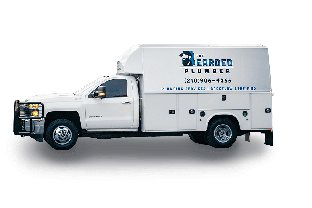 The Bearded Plumber service truck serving Greater San Antonio